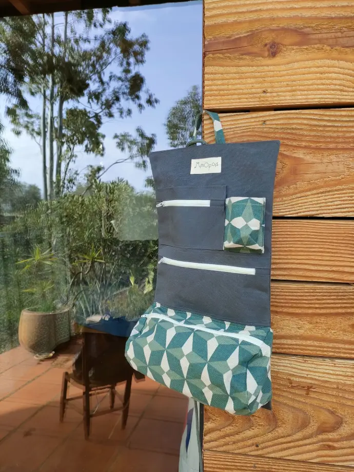 Trousse Voyageuse (Vert géométrique)